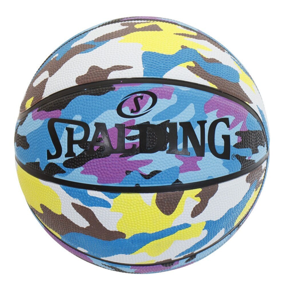 スポルディング（SPALDING）（キッズ）バスケットボール 5号球 マルチカモ ブルー×ブラウン 84-494J