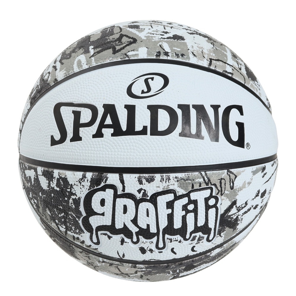 スポルディング（SPALDING）（キッズ）バスケットボール 5号球 グラフィティ ホワイト 5号球 84-523J