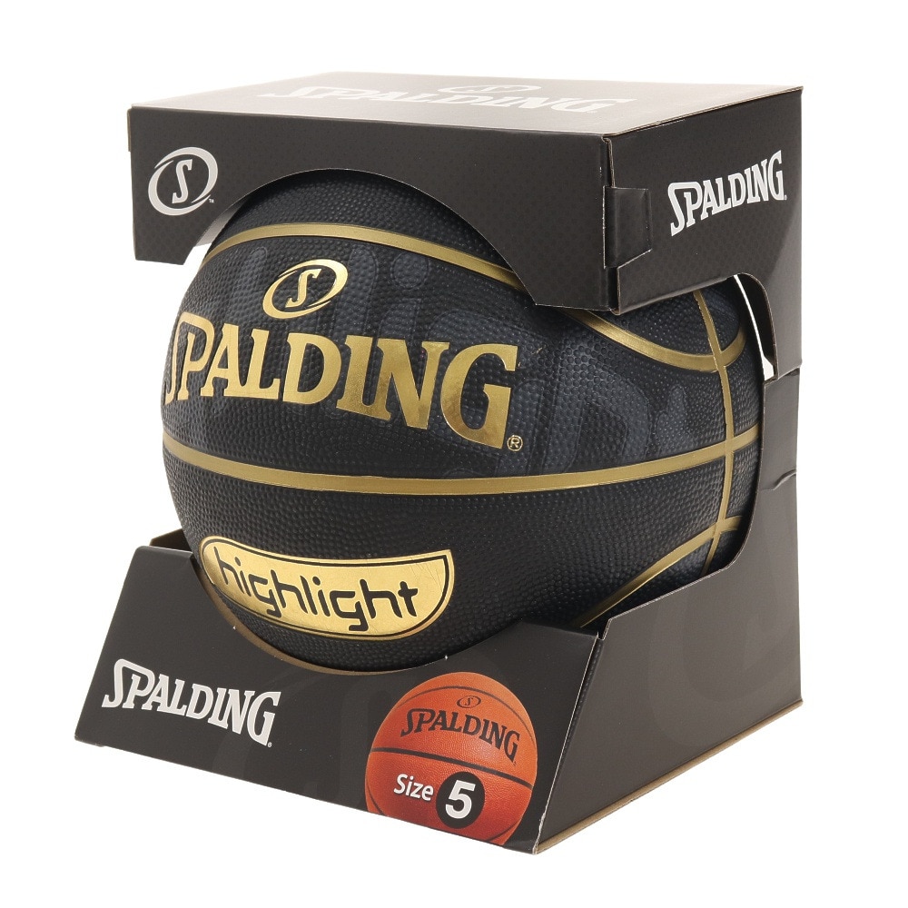 スポルディング（SPALDING）（キッズ）バスケットボール 5号球 ゴールドハイライト 84-525J