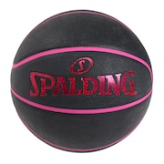 スポルディング（SPALDING）（キッズ）バスケットボール ホログラム ブラック×ピンク 5号球 84-526J