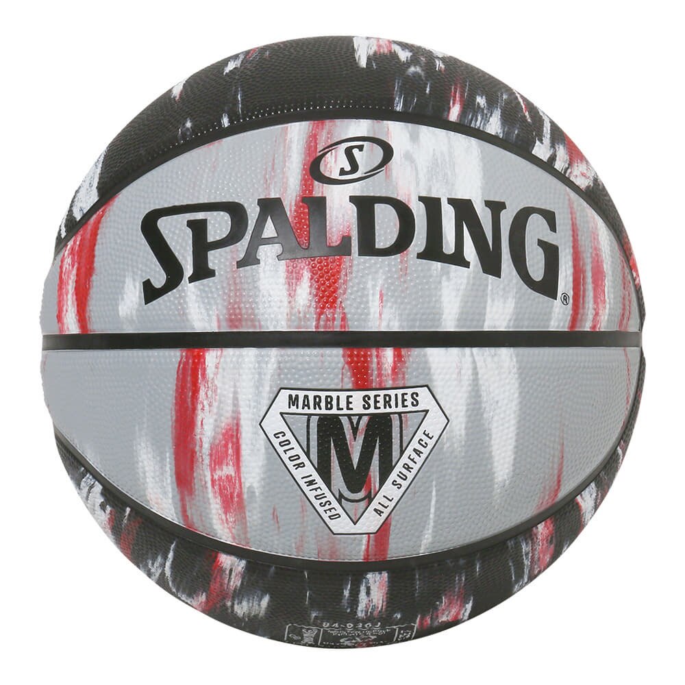 スポルディング（SPALDING）（キッズ）バスケットボール 5号球 マーブル レッド×ブラック ラバー 84-930J