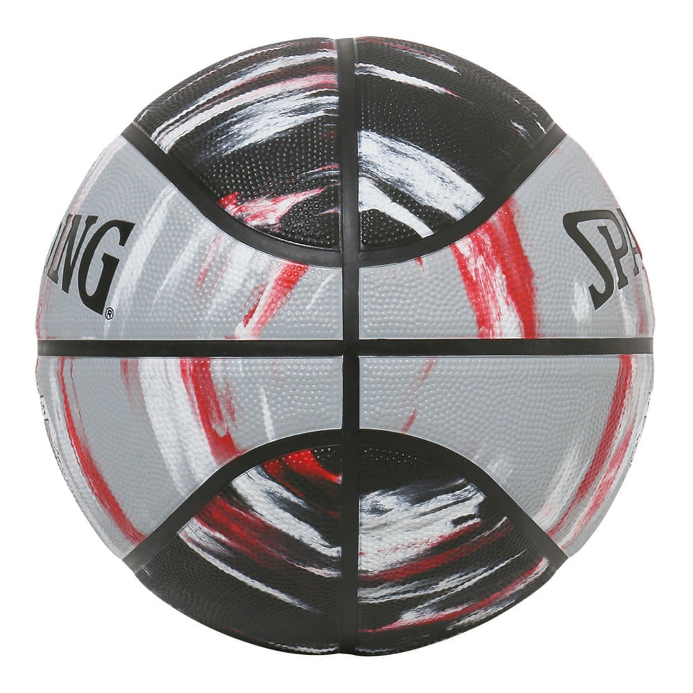 スポルディング（SPALDING）（キッズ）バスケットボール 5号球 マーブル レッド×ブラック ラバー 84-930J