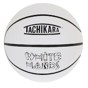 タチカラ（TACHIKARA）（キッズ）ジュニア バスケットボール 5号球 WHITEHANDS ホワイト×ブラック SB5-201