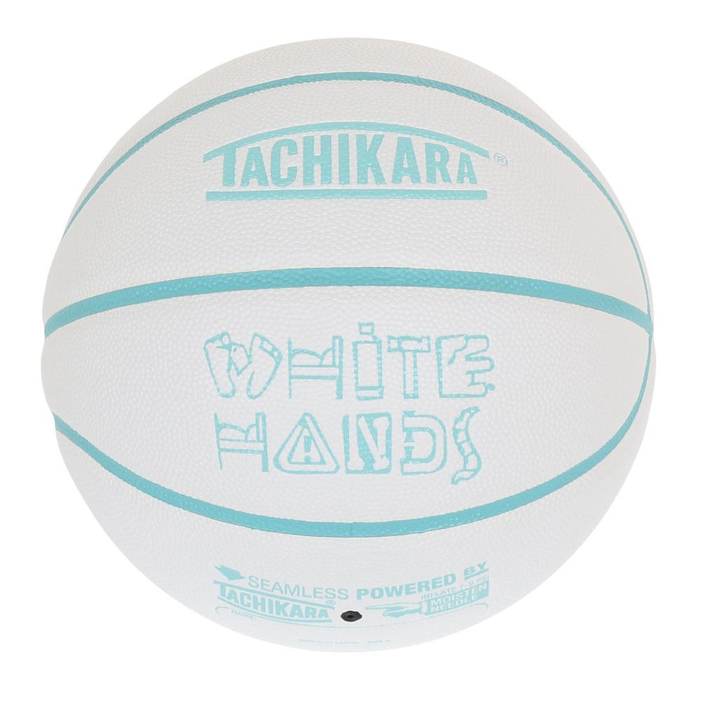 タチカラ（TACHIKARA）（キッズ）ジュニア バスケットボール 5号球 WHITEHANDS ホワイト×ブルー SB5-202