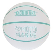 (キッズ)ジュニア バスケットボール 5号球 WHITEHANDS ホワイト×ブルー SB5-202