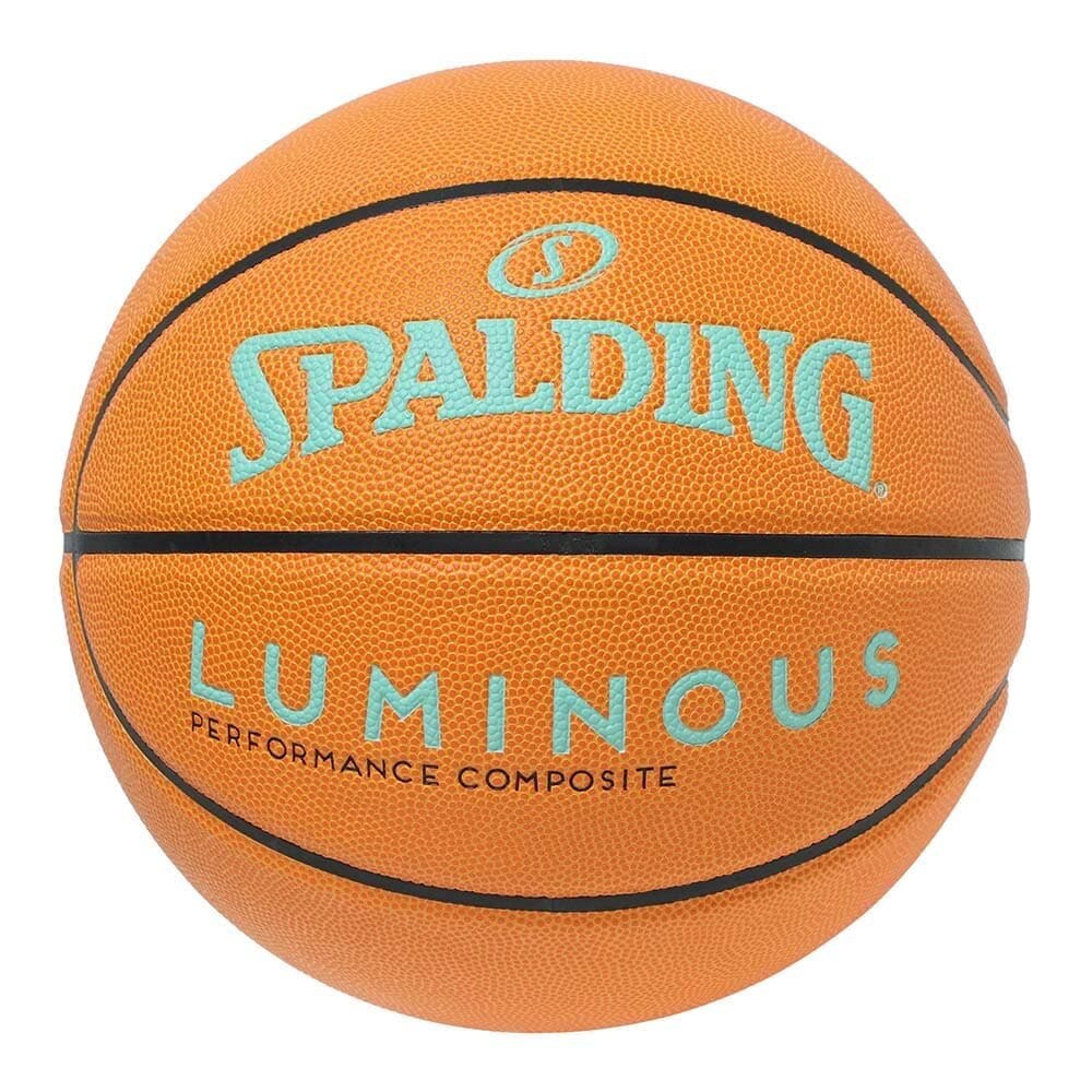 スポルディング（SPALDING）（キッズ）バスケットボール ルミナス 合成皮革 ブラウン×ミント 5号球 77-981J