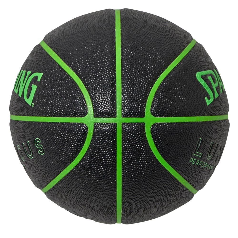 スポルディング（SPALDING）（キッズ）バスケットボール 5号球 ルミナス ブラックxグリーン 77-979J