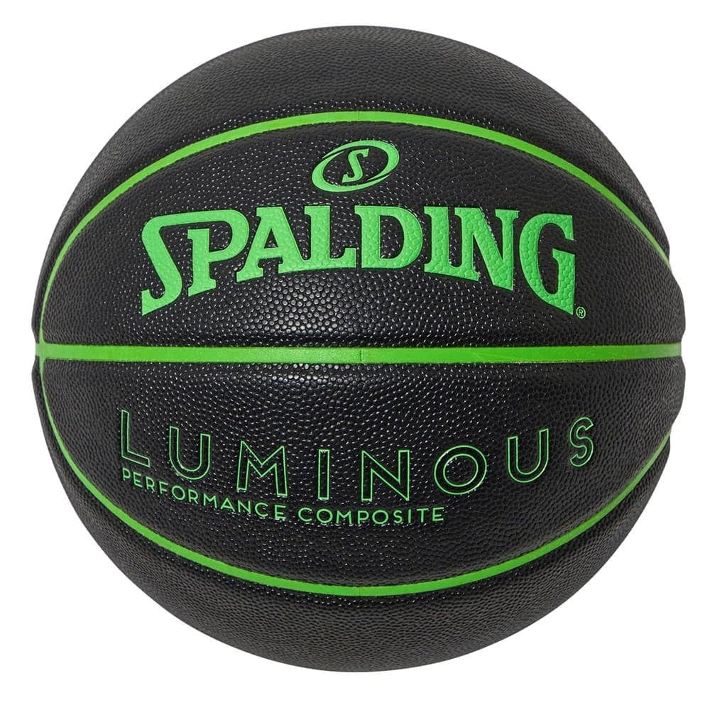 スポルディング（SPALDING）（キッズ）バスケットボール 5号球 ルミナス ブラックxグリーン 77-979J