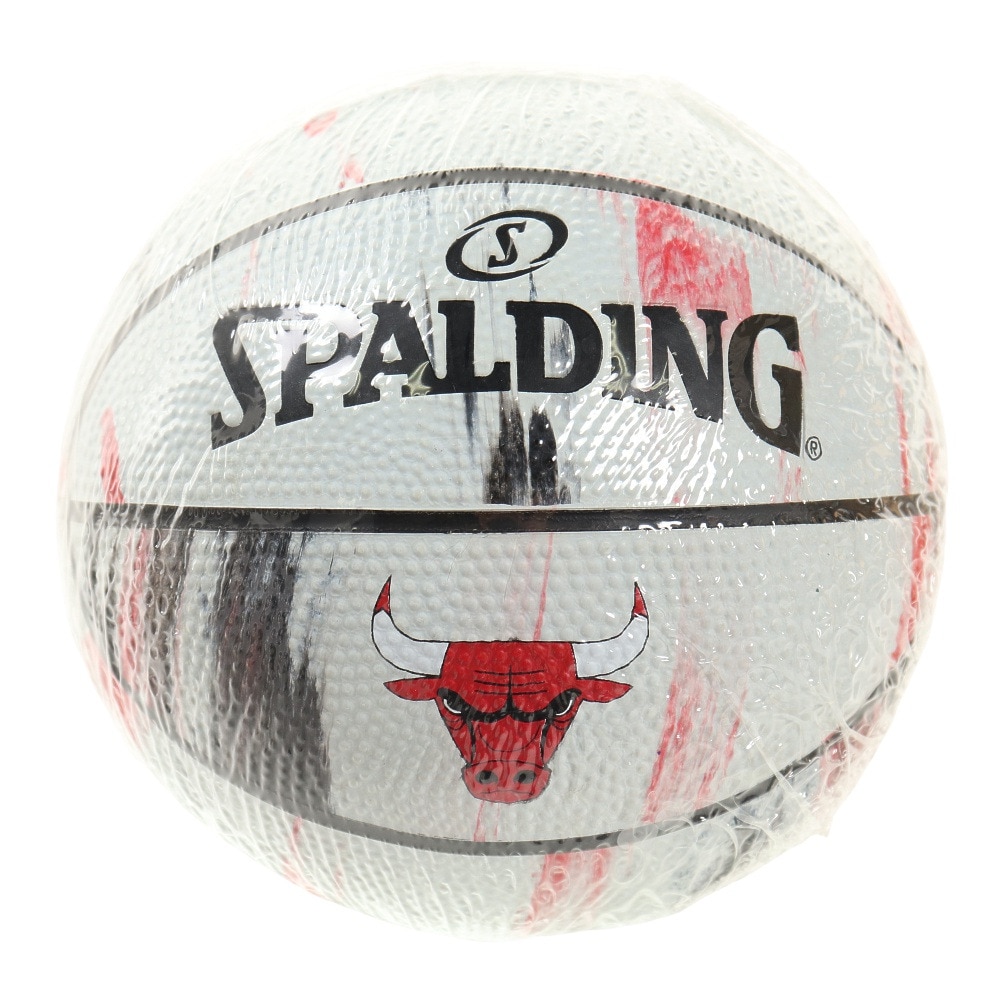 スポルディング（SPALDING）（メンズ、レディース、キッズ）バスケットボール1号球(ミニボール) ブルズ マーブル SZ1 65-126J 自主練