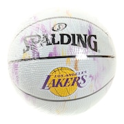 スポルディング（SPALDING）（メンズ、レディース、キッズ）バスケットボール1号球(ミニボール) レイカーズ マーブル SZ1 65-127J 自主練