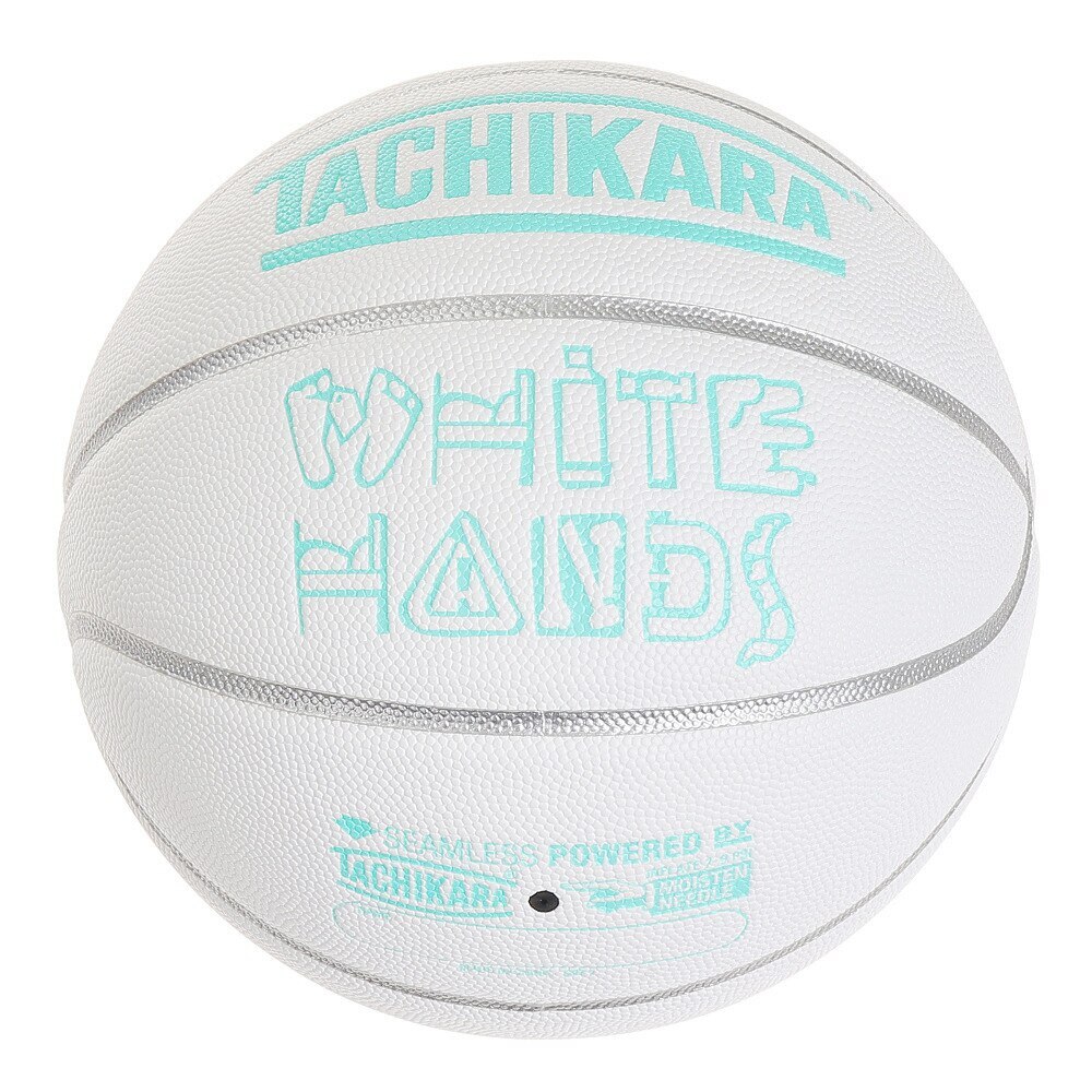 タチカラ（TACHIKARA）（メンズ）バスケットボール 7号球 WHITE HANDS DIAMOND ホワイト×ブルー SB7-252