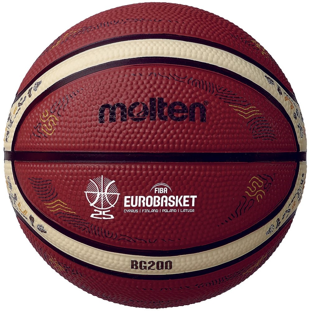 モルテン（molten）（メンズ、レディース、キッズ）BG200 EuroBasket 2025 公式試合球 レプリカ 1号球 B1G200-E5Z