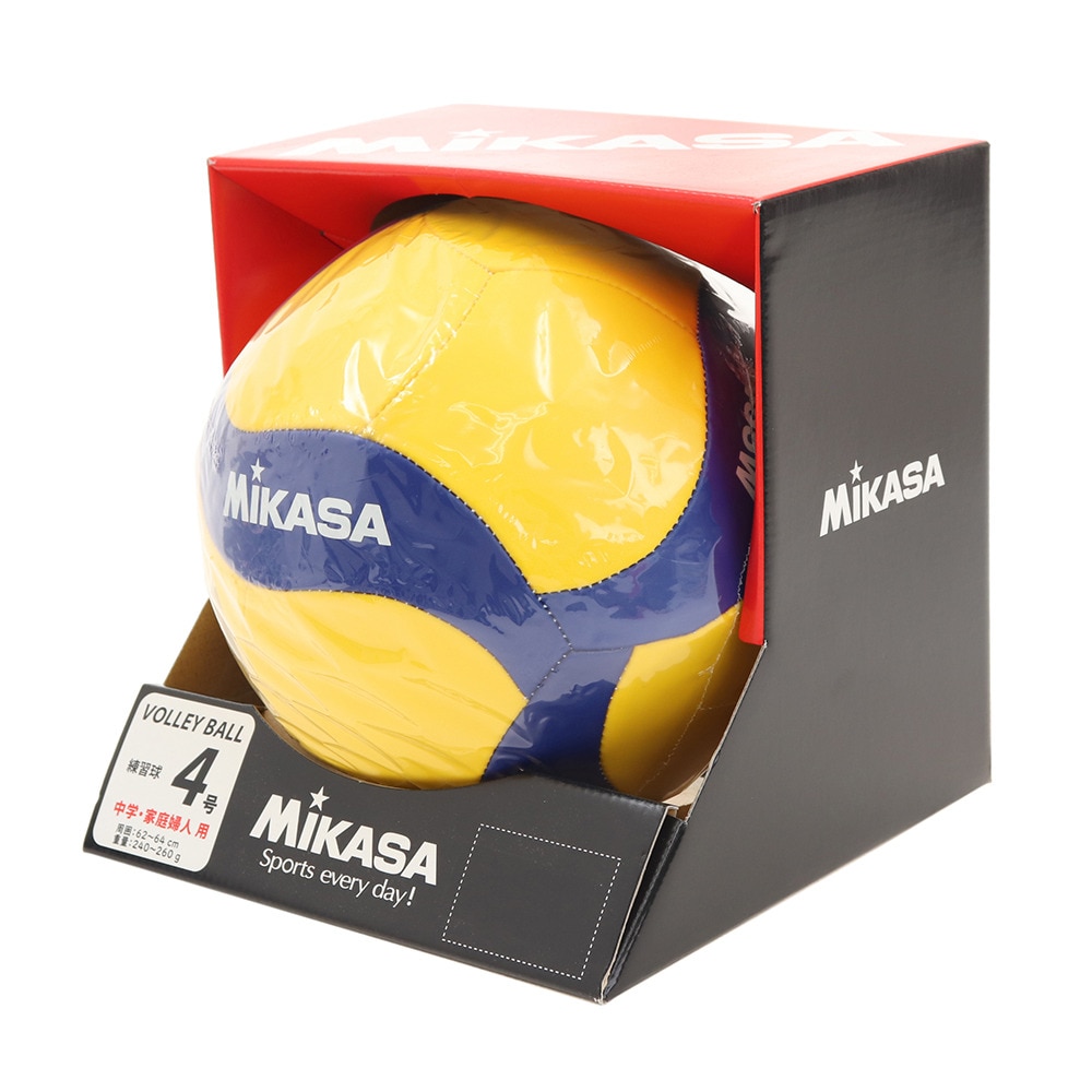 ミカサ（MIKASA）（レディース、キッズ）バレーボール 4号球 (中学校用・家庭婦人用) V455W 自主練 ママさん