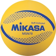 ミカサ（MIKASA）（メンズ、レディース、キッズ）ソフトバレーボール 78cm 公認球 MSN78-Y 自主練