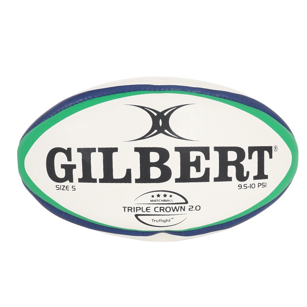 ギルバート（GILBERT）（メンズ、レディース）ラグビーボール トリプルクラウン 5号球 GB9181