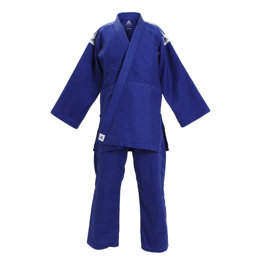 アディダス（adidas）（メンズ）TRANING-BLUE 柔道着 J-500B White stripe スポーツ用品はスーパースポーツゼビオ