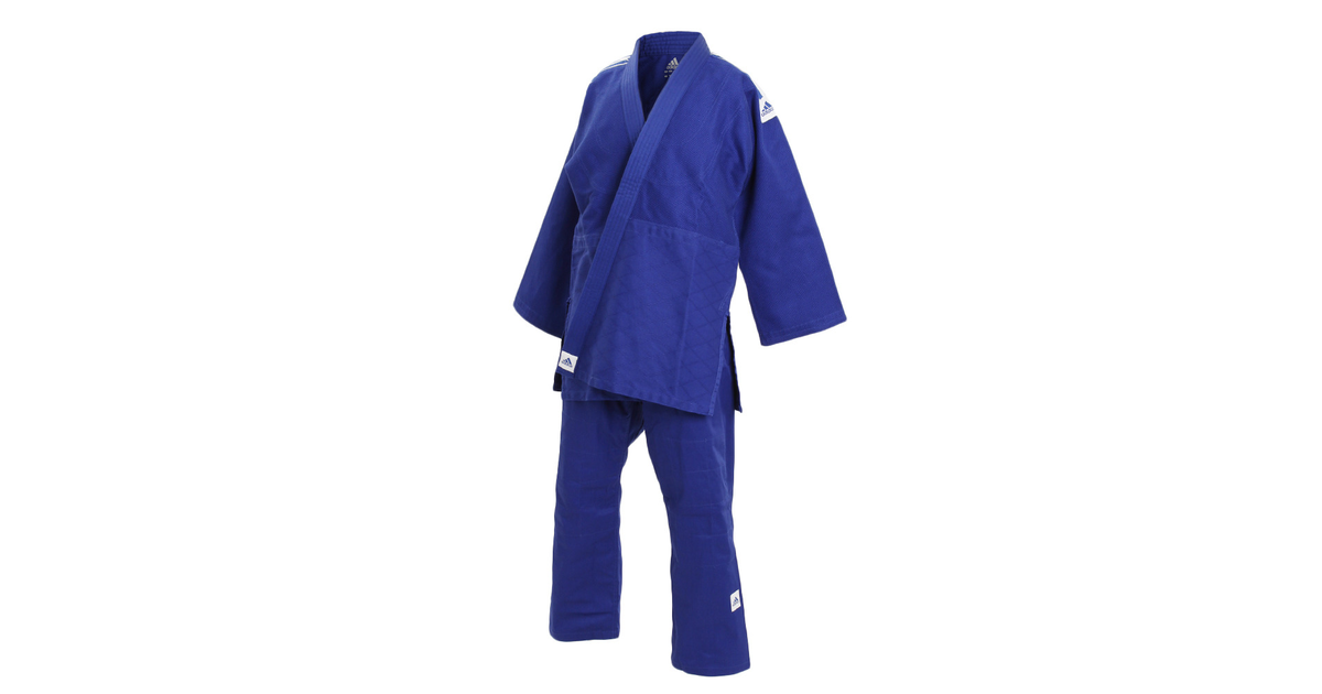 Traning Blue 柔道着 J 500b White Stripe アディダス エルブレス