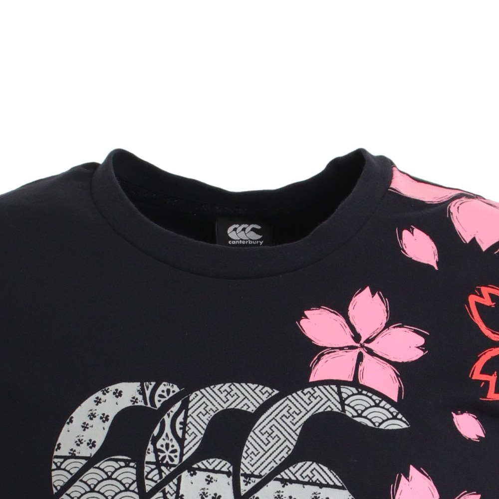 カンタベリー｜ラグビー ジャパンワンチームブロッサムTシャツ 日本代表 桜ロゴ RA30301 19 黒 ブラック -  スポーツ用品はスーパースポーツゼビオ