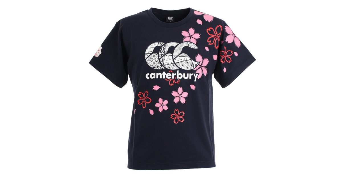 カンタベリー｜ラグビー ジャパンワンチームブロッサムTシャツ 日本代表 桜ロゴ RA30301 29 紺 ネイビー -  スポーツ用品はスーパースポーツゼビオ