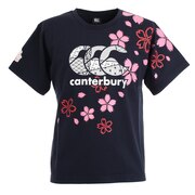 カンタベリー（canterbury）（メンズ）ラグビー ジャパンワンチームブロッサムTシャツ 日本代表 桜ロゴ RA30301 29 紺 ネイビー