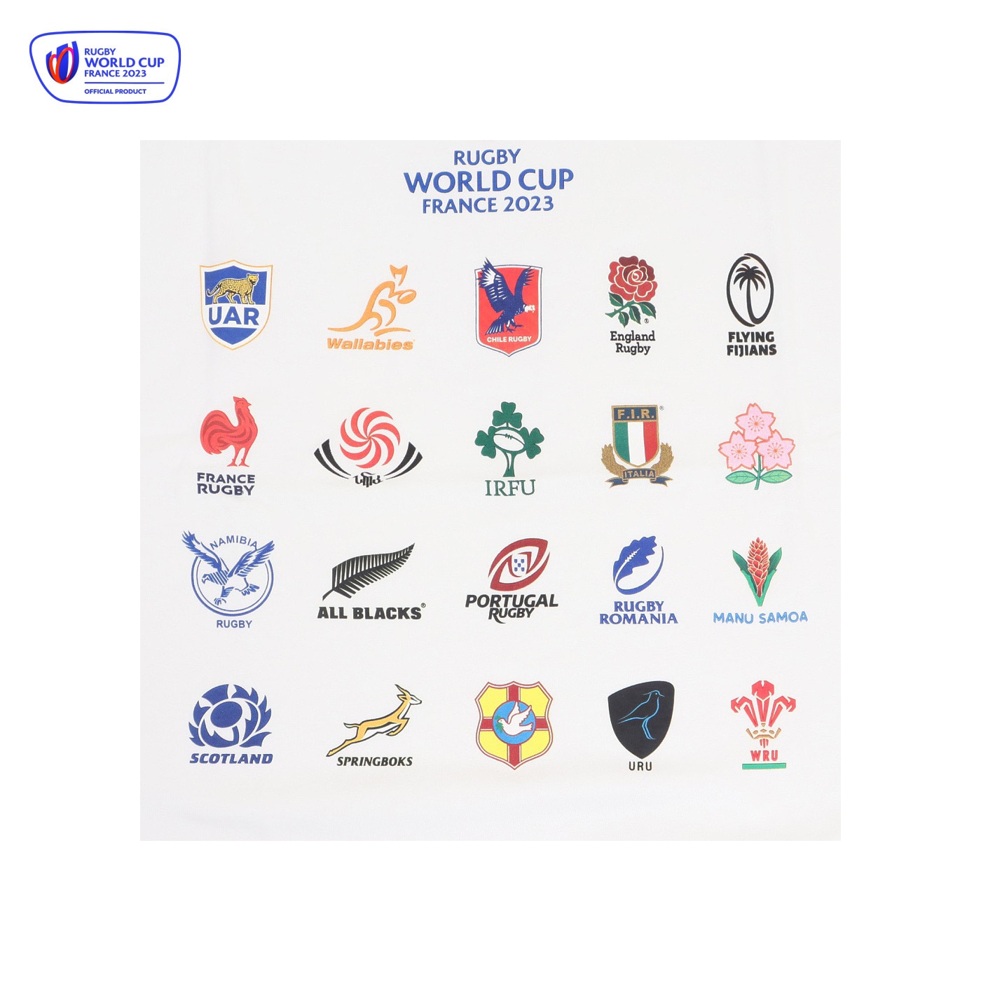 ラグビーワールドカップ2023 フランス（RUGBY WORLDCUP FRANCE 2023）（メンズ、レディース）ラグビーウェア 20UNIONS Tシャツ RWC53166