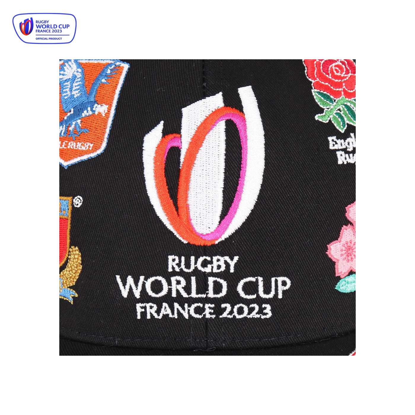 ラグビーワールドカップ2023 フランス（RUGBY WORLDCUP FRANCE 2023）（メンズ、レディース）20UNIONS キャップ RWC53207