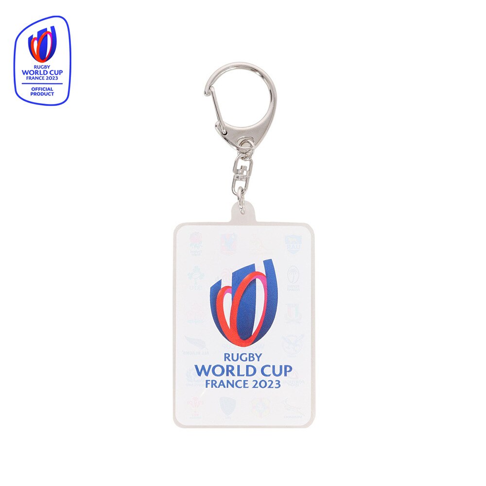 ラグビーワールドカップ2023 フランス（RUGBY WORLDCUP FRANCE 2023）（メンズ、レディース、キッズ）アクリルキーホルダー (スクエア) RWC53291