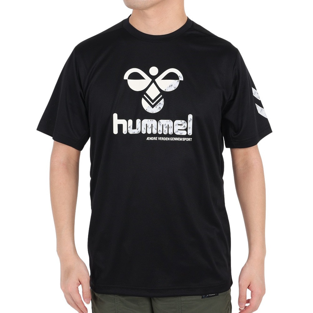 ヒュンメル（hummel）（メンズ）ハンドボールウェア S UVカット プラクティスシャツ HAP1173-90 速乾