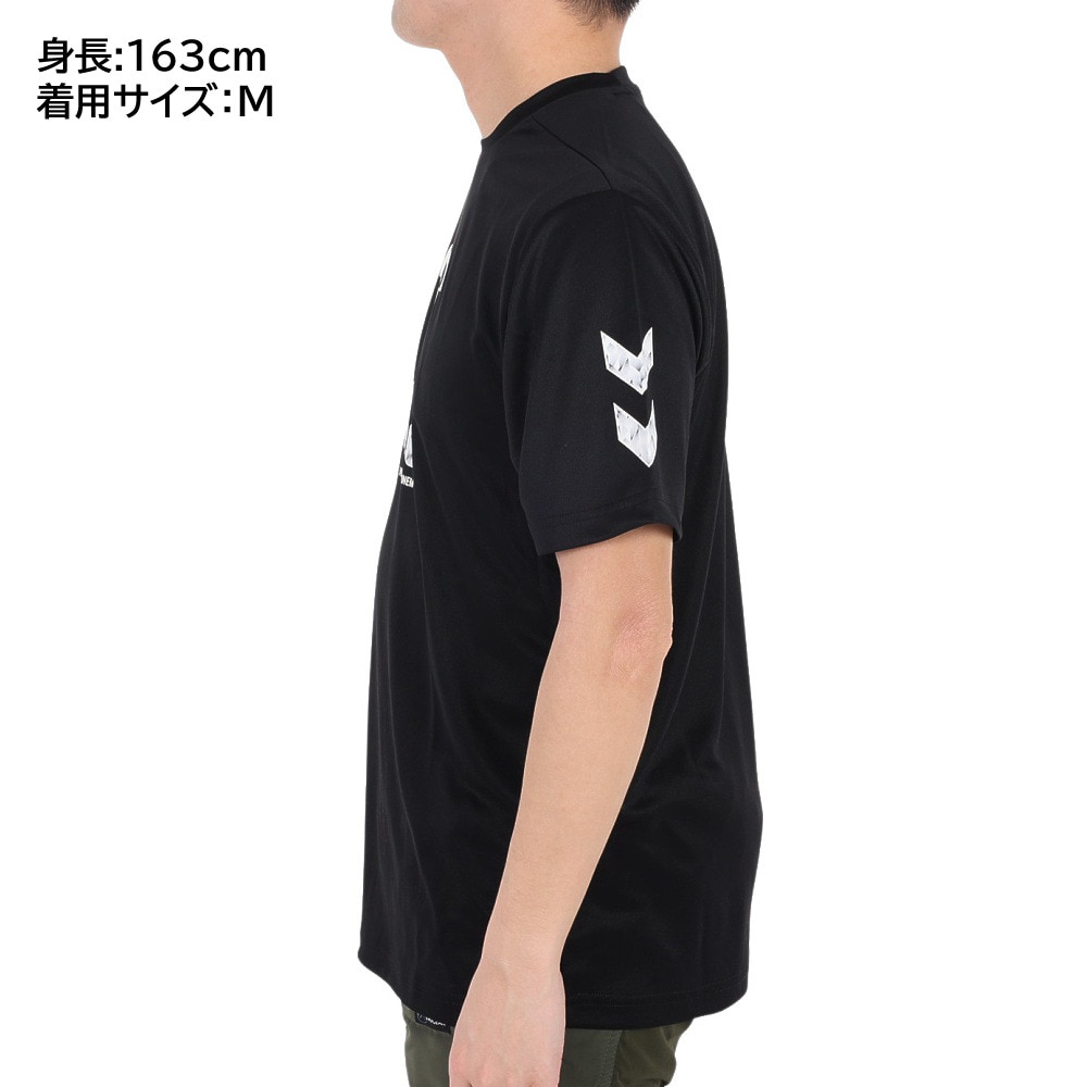 ヒュンメル（hummel）（メンズ）ハンドボールウェア S UVカット プラクティスシャツ HAP1173-90  スポーツ用品はスーパースポーツゼビオ
