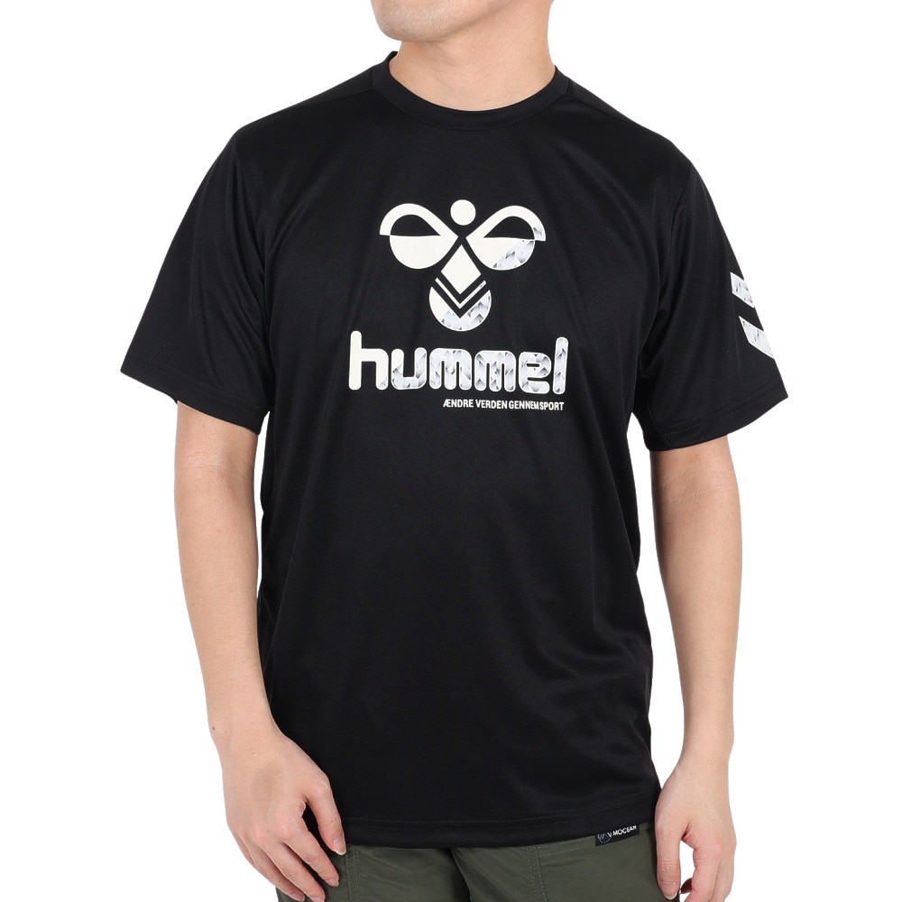 ヒュンメル（hummel）（メンズ）ハンドボールウェア S UVカット プラクティスシャツ HAP1173-90 速乾
