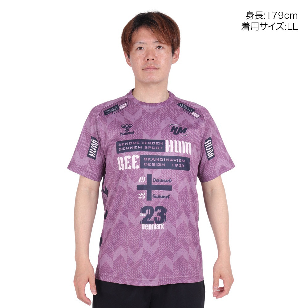 ヒュンメル（hummel）（メンズ）ハンドボールウェア 半袖プラクティスシャツ HAP1194-802 速乾