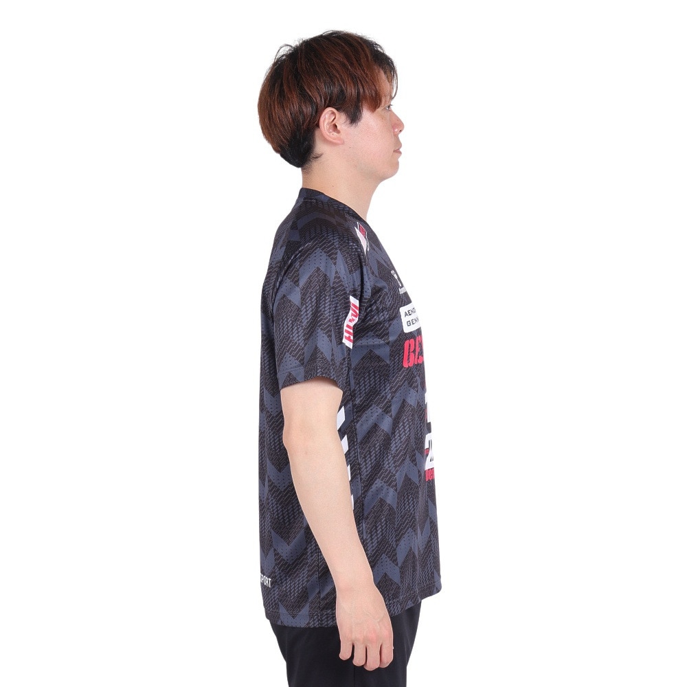 ヒュンメル（hummel）（メンズ）ハンドボールウェア 半袖プラクティスシャツ HAP1194-90 速乾