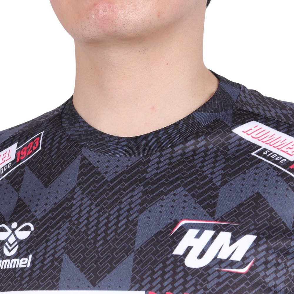 ヒュンメル（hummel）（メンズ）ハンドボールウェア 半袖プラクティスシャツ HAP1194-90 速乾