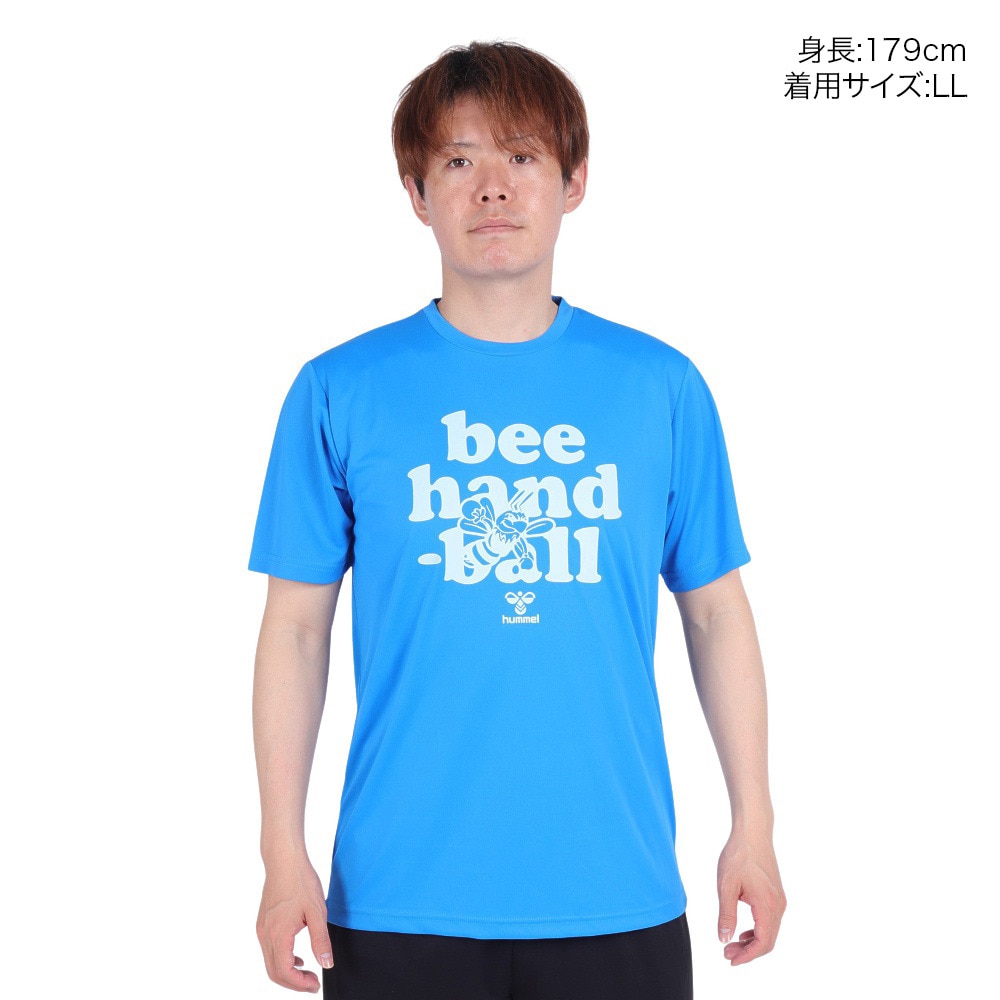 ヒュンメル（hummel）（メンズ）ハンドボールウェア BEE 半袖Tシャツ HAP1199-662 速乾