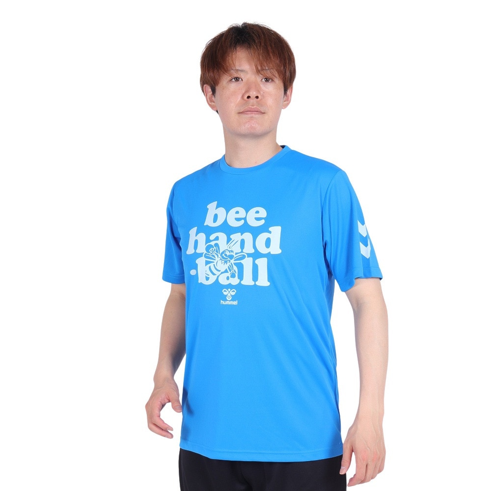 ヒュンメル（hummel）（メンズ）ハンドボールウェア BEE 半袖Tシャツ HAP1199-662 速乾