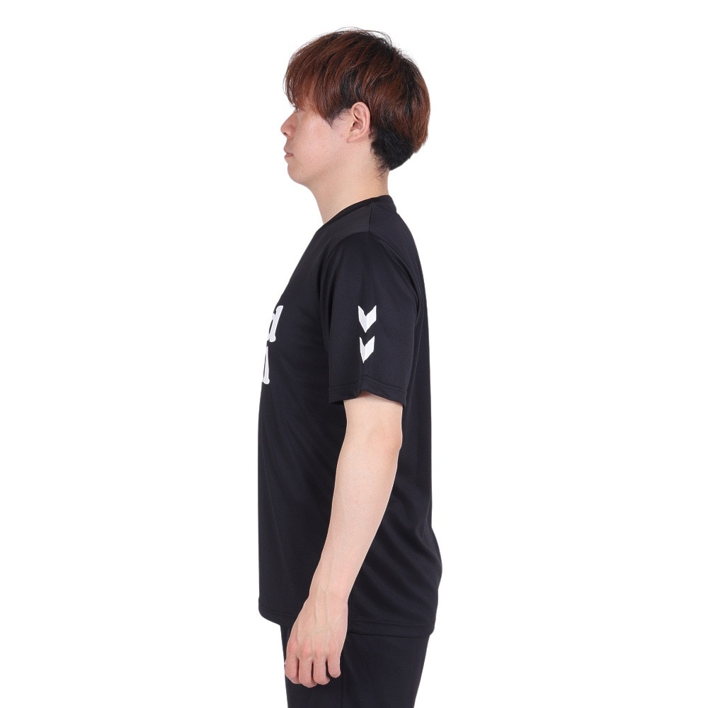 ヒュンメル（hummel）（メンズ）ハンドボールウェア BEE 半袖Tシャツ HAP1199-90 速乾