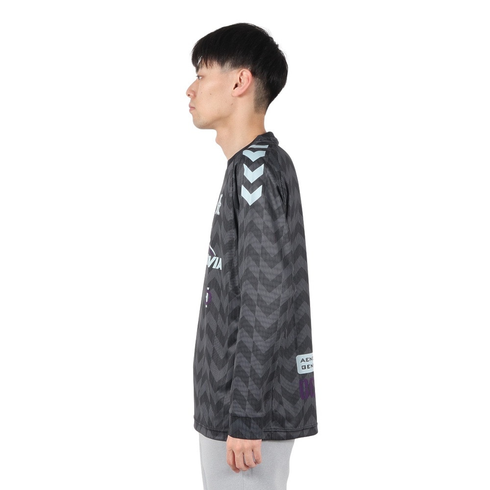 ヒュンメル（hummel）（メンズ、レディース）ハンドボールウェア HB EURO 長袖 プラクティスシャツ HAP7201-90