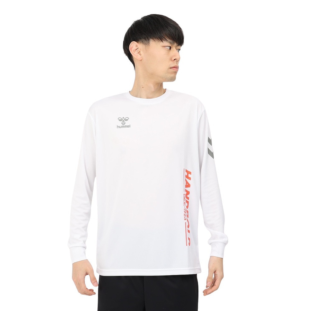 ヒュンメル（hummel）（メンズ）ハンドボールウェア ベーシック 長袖 Tシャツ HAP7203-10