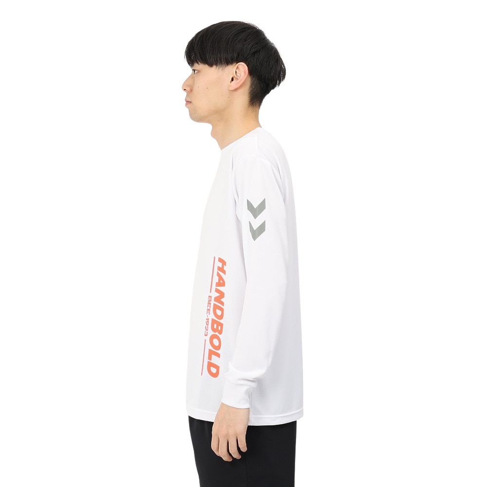 ヒュンメル（hummel）（メンズ）ハンドボールウェア ベーシック 長袖 Tシャツ HAP7203-10