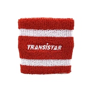 トランジスタ（TRANSISTAR）（メンズ、レディース、キッズ）ハンドボール リストバンド2ライン 1個入り HB23SE11-90 RED