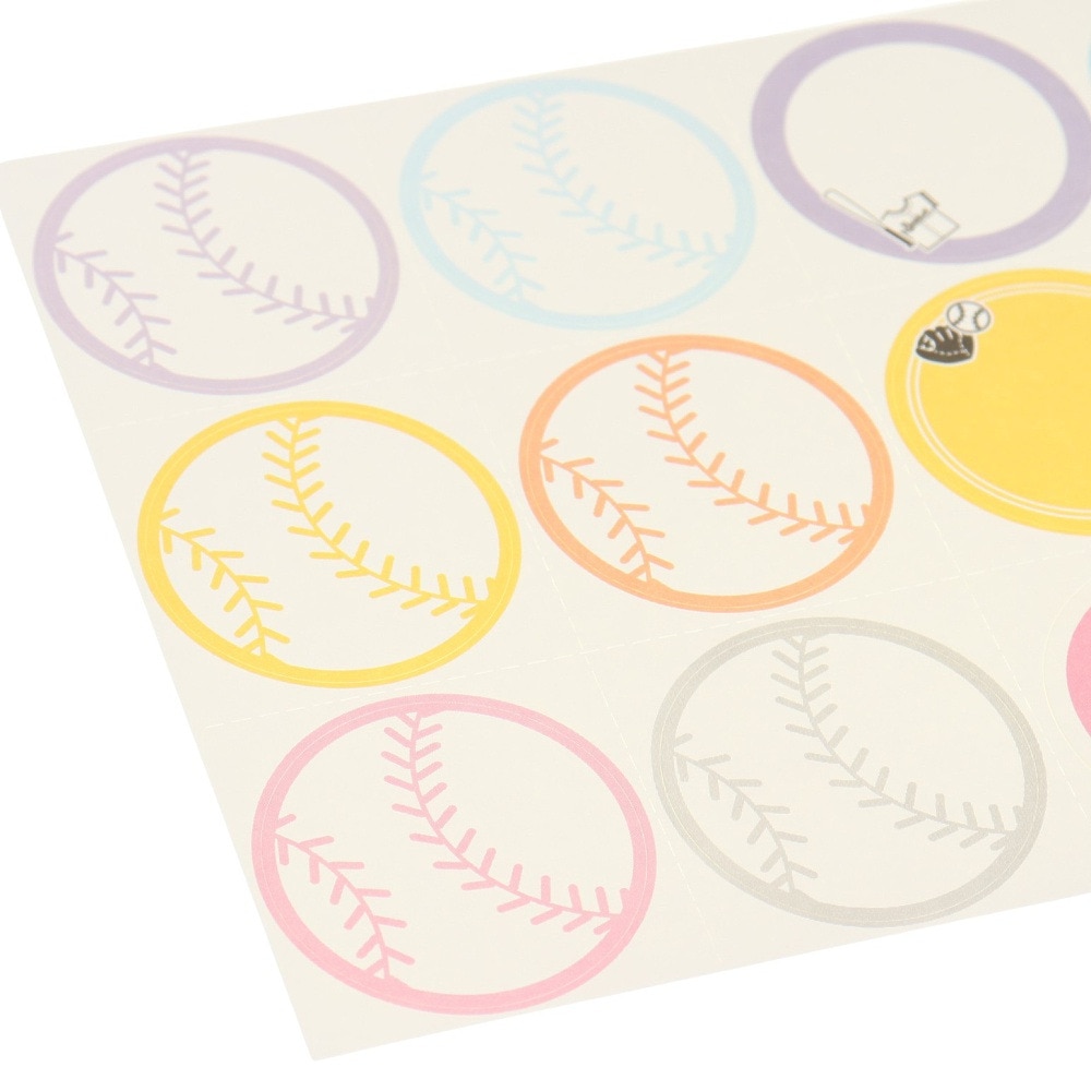プロモショップ（メンズ、レディース、キッズ）色紙用シール 野球 QZ005BAS00001