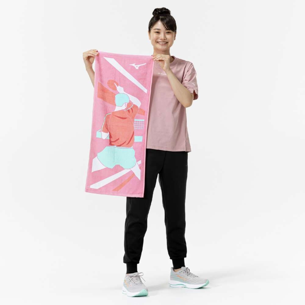 ミズノ（MIZUNO）（メンズ、レディース、キッズ）【新商品】今治製タオル 卓球デザイン フェイスタオル 箱入り 32JYC12400