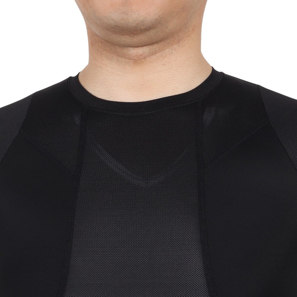 ザ・ワープ・バイ・エネーレ（The Warp By Ennerre）（メンズ）長袖Tシャツ メンズ 接触冷感 クール コンプレッション WB3KJT40 BLK
