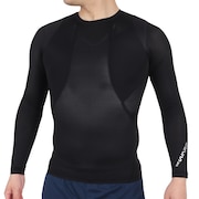 ザ・ワープ・バイ・エネーレ(The Warp By Ennerre)(メンズ)長袖Tシャツ メンズ 接触冷感 クール コンプレッション WB3KJT40 BLK