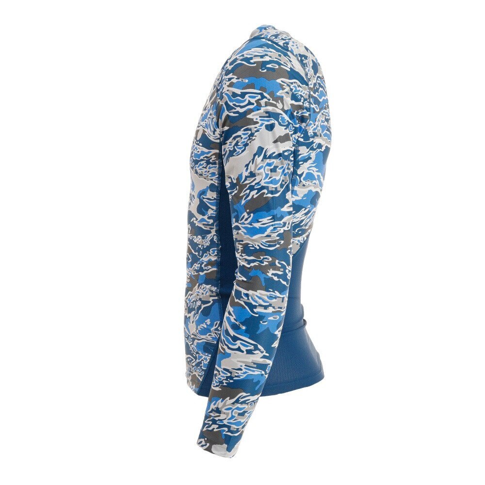 アンダーアーマー（UNDER ARMOUR）（メンズ）接触冷感 アイソチル コンプレッション 長袖 シャツ プリント 1371893 458 速乾 ヒートギア(夏向け)