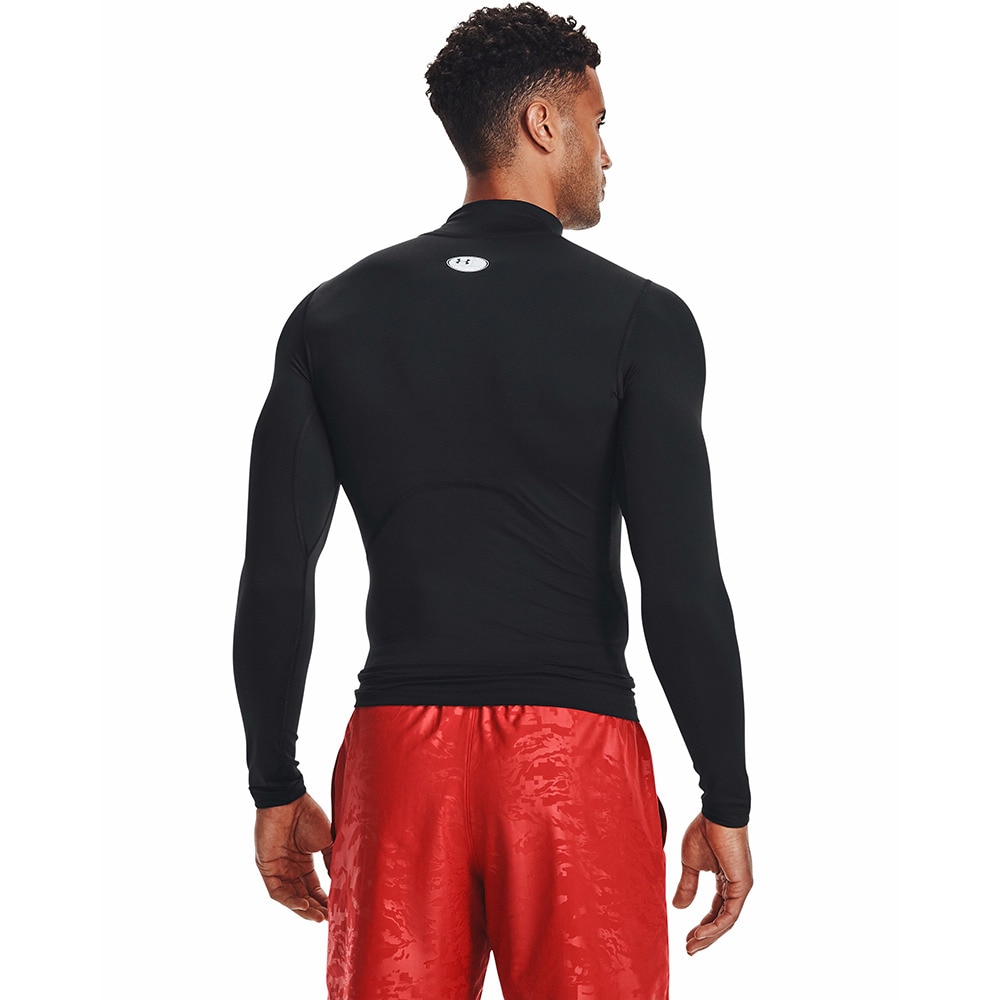 アンダーアーマー（UNDER ARMOUR）（メンズ）着圧 長袖 ヒートギア(夏向け) ロングスリーブ モックシャツ 1369606 001 黒 