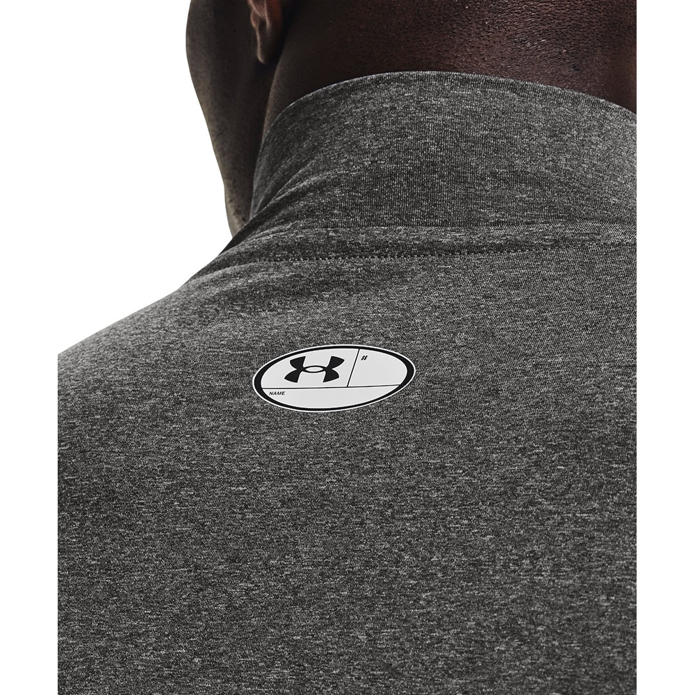 アンダーアーマー（UNDER ARMOUR）（メンズ）着圧 長袖 ヒートギア(夏向け) ロングスリーブ モックシャツ 1369606 090 速乾 防臭 グレー 