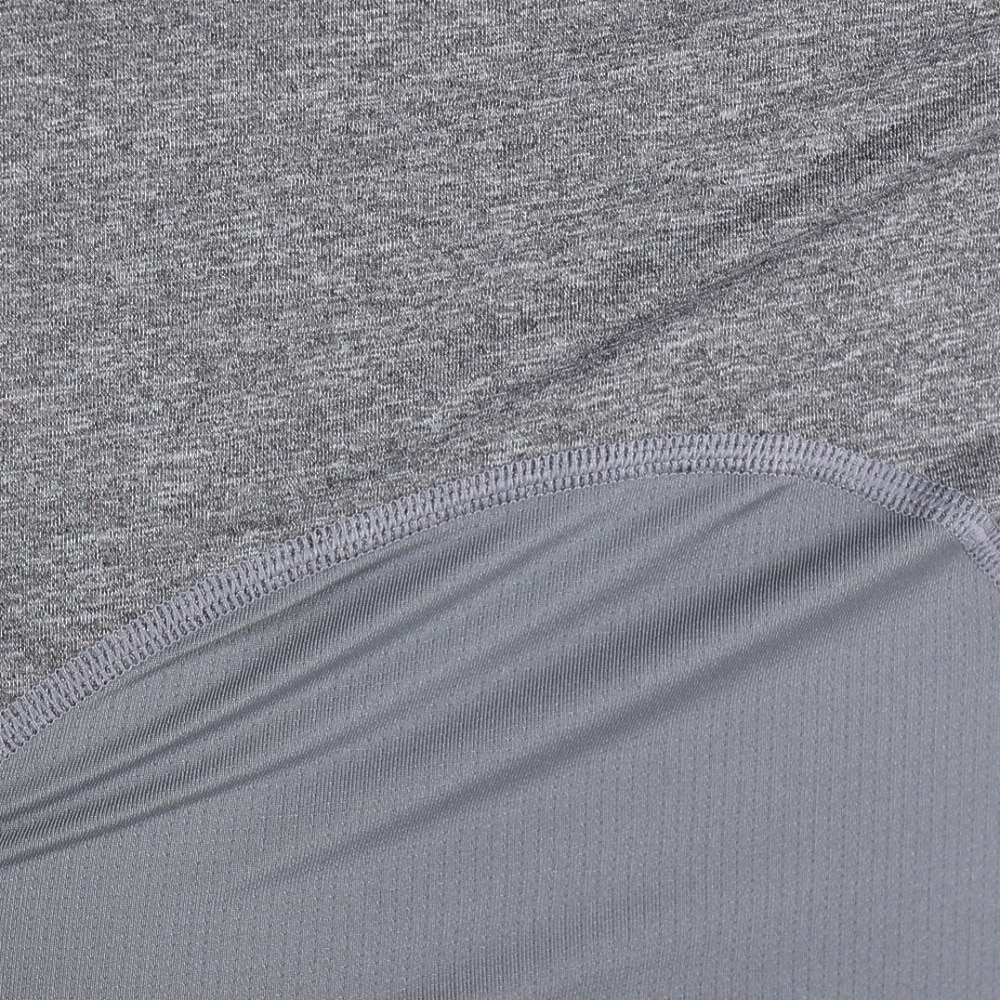 アンダーアーマー（UNDER ARMOUR）（メンズ）着圧 長袖 ヒートギア(夏向け) ロングスリーブ モックシャツ 1369606 090 速乾 防臭 グレー 