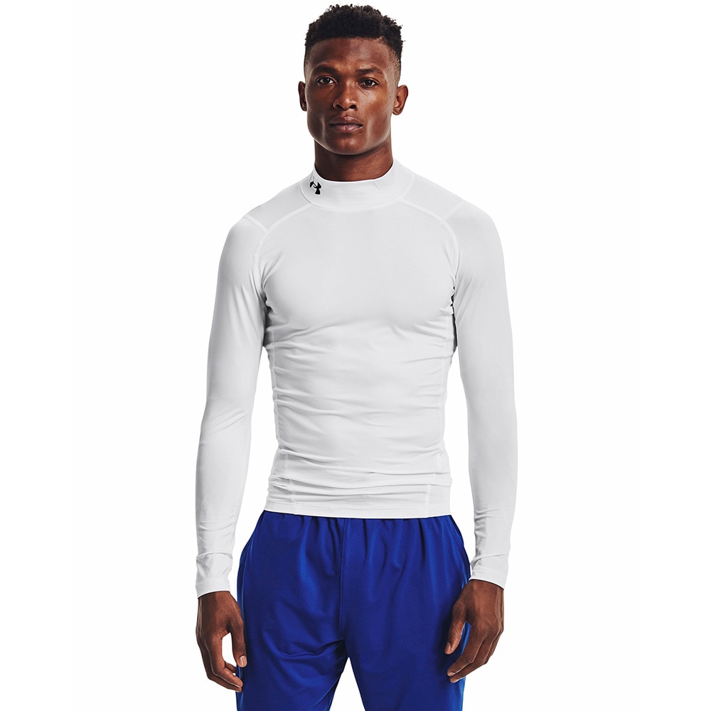 アンダーアーマー（UNDER ARMOUR）（メンズ）着圧 長袖 ヒートギア(夏向け) ロングスリーブ モックシャツ 1369606 100 速乾