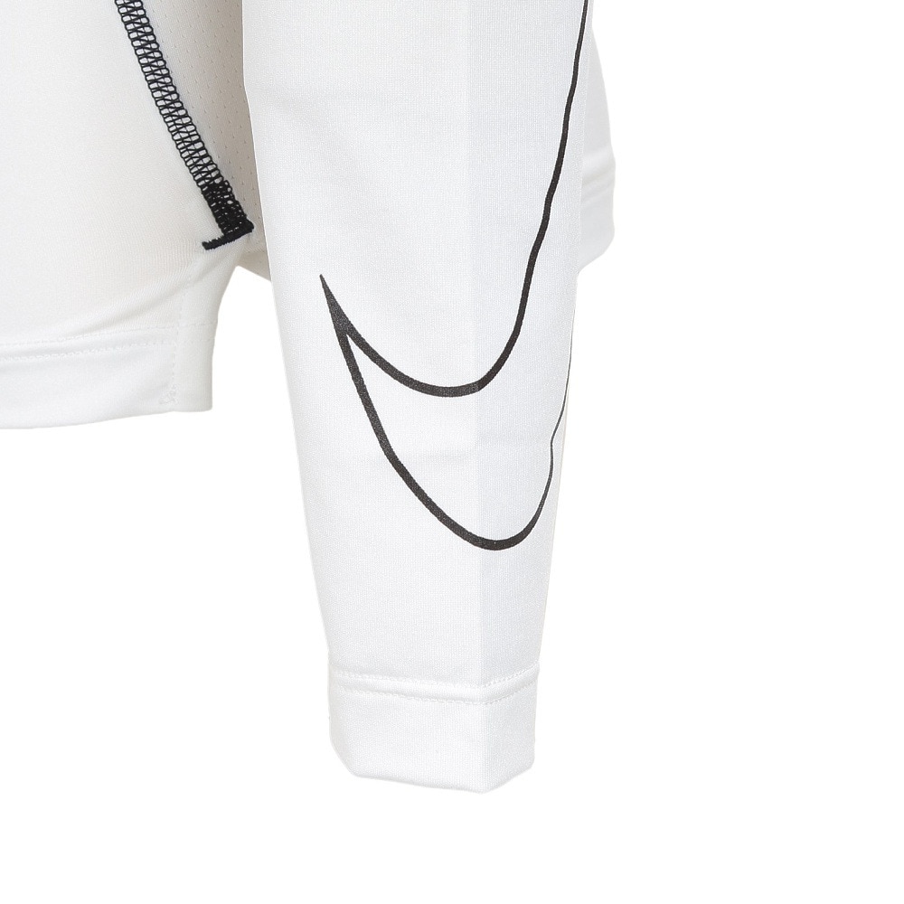 ナイキ（NIKE）（メンズ）ナイキ プロ ドライフィット モック タイト 長袖 トップ DD1987-100 ホワイト 速乾